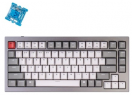 Клавиатура Keychron Q1 QMK Custom HotSwappable Gateron Phantom Blue Switch Mechanical Keyboard Full Assembled Space Grey RGB